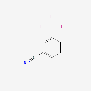 molecular formula C9H6F3N B1586986 2-Methyl-5-(trifluoromethyl)benzonitrile CAS No. 261952-03-8