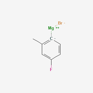 molecular formula C7H6BrFMg B1586998 4-Fluoro-2-methylphenylmagnesium bromide CAS No. 30897-90-6