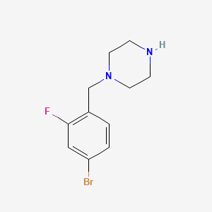 molecular formula C11H14BrFN2 B1587002 1-(4-溴-2-氟苄基)哌嗪 CAS No. 870703-75-6