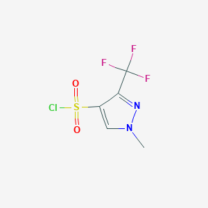 molecular formula C5H4ClF3N2O2S B1587005 1-methyl-3-(trifluoromethyl)-1H-pyrazole-4-sulfonyl chloride CAS No. 519056-67-8