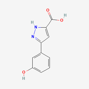 molecular formula C10H8N2O3 B1587006 5-(3-Hydroxyphenyl)-1H-pyrazole-3-carboxylic acid CAS No. 690631-98-2