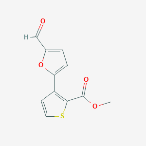 B1587009 Methyl 3-(5-formylfuran-2-yl)thiophene-2-carboxylate CAS No. 255828-29-6