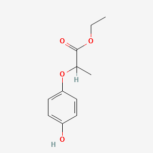 molecular formula C11H14O4 B1587018 Ethyl 2-(4-hydroxyphenoxy)propanoate CAS No. 65343-67-1