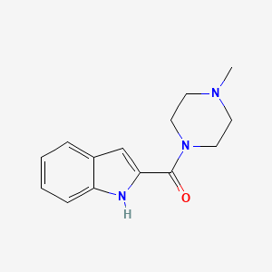 molecular formula C14H17N3O B1587028 (1H-吲哚-2-基)(4-甲基哌嗪-1-基)甲酮 CAS No. 73187-30-1