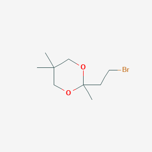 molecular formula C9H17BrO2 B1587034 2-(2-Bromoethyl)-2,5,5-trimethyl-1,3-dioxane CAS No. 87842-52-2