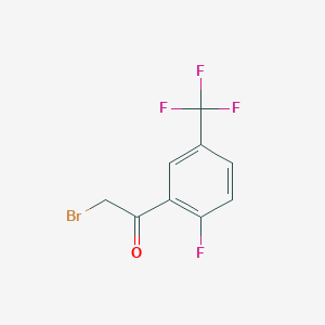 molecular formula C9H5BrF4O B1587042 2-Bromo-1-(2-fluoro-5-(trifluoromethyl)phenyl)ethanone CAS No. 202664-36-6