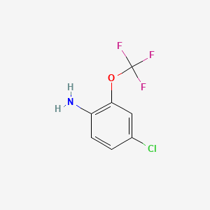 molecular formula C7H5ClF3NO B1587044 4-Chloro-2-(trifluoromethoxy)aniline CAS No. 175205-77-3