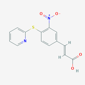 3-[3-Nitro-4-(2-pyridylthio)phenyl]acrylic acid