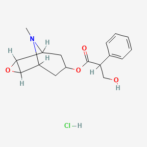 molecular formula C17H22ClNO4 B1587064 Hyoscine hydrochloride CAS No. 55-16-3