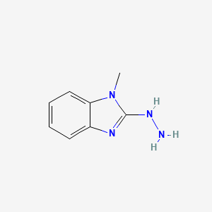 molecular formula C8H10N4 B1587073 (1-甲基-1H-苯并咪唑-2-基)-肼 CAS No. 7022-37-9