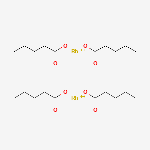 molecular formula C20H36O8Rh2 B1587080 铑，四(μ-戊酸根)二- CAS No. 62728-88-5