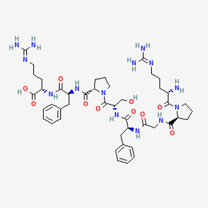 molecular formula C45H66N14O10 B1587090 Arg-pro-gly-phe-ser-pro-phe-arg CAS No. 80943-05-1