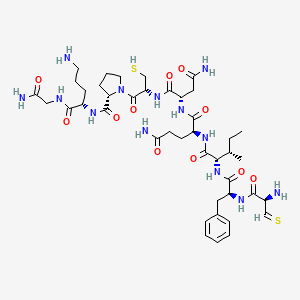 molecular formula C42H65N13O11S2 B1587091 催产素，phe(2)-orn(8)- CAS No. 2480-41-3