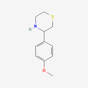 molecular formula C11H15NOS B1587107 3-(4-Methoxyphenyl)thiomorpholine CAS No. 887344-27-6