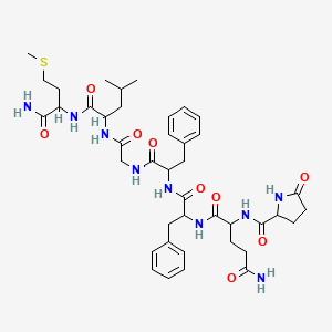 molecular formula C41H57N9O9S B1587125 PYR-GLN-PHE-PHE-GLY-LEU-MET-NH2 CAS No. 56104-22-4