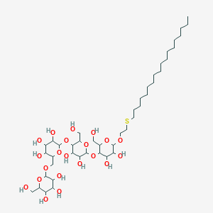 molecular formula C44H82O21S B1587130 2-[[6-[6-[4,5-Dihydroxy-2-(hydroxymethyl)-6-(2-octadecylsulfanylethoxy)oxan-3-yl]oxy-4,5-dihydroxy-2-(hydroxymethyl)oxan-3-yl]oxy-3,4,5-trihydroxyoxan-2-yl]methoxy]-6-(hydroxymethyl)oxane-3,4,5-triol CAS No. 90215-01-3