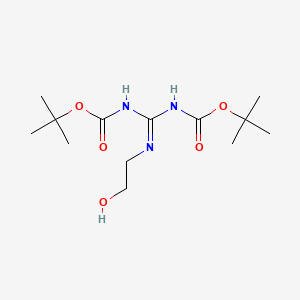 molecular formula C13H25N3O5 B1587132 1,3-二-Boc-2-(2-羟乙基)胍 CAS No. 215050-11-6