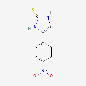 molecular formula C9H7N3O2S B1587133 4-(4-硝基苯基)-1,3-二氢咪唑-2-硫酮 CAS No. 6857-35-8