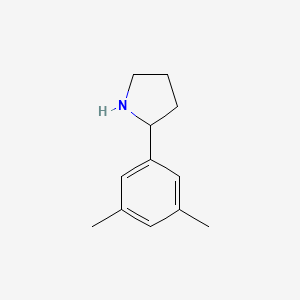 molecular formula C12H17N B1587135 2-(3,5-Dimethylphenyl)pyrrolidine CAS No. 383127-44-4