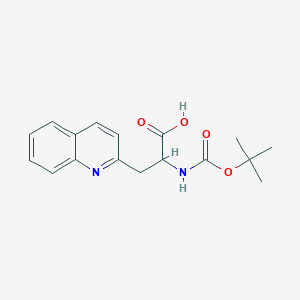 molecular formula C17H20N2O4 B1587139 Boc-3-(2-quinolyl)-DL-alanine CAS No. 401813-49-8