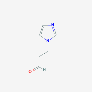 molecular formula C6H8N2O B1587146 1H-Imidazole-1-propanal CAS No. 74917-06-9