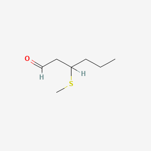 molecular formula C7H14OS B1587155 3-(Methylthio)hexanal CAS No. 38433-74-8