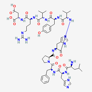 molecular formula C61H87N17O14 B1587165 Angiotensin I, val(5)- CAS No. 484-43-5