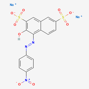 molecular formula C16H9N3Na2O9S2 B1587167 Disodium 3-hydroxy-4-((4-nitrophenyl)azo)naphthalene-2,7-disulphonate CAS No. 7143-21-7