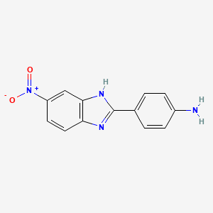molecular formula C13H10N4O2 B1587182 4-(5-硝基苯并咪唑-2-基)苯胺 CAS No. 71002-88-5