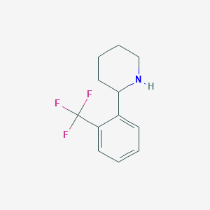 B1587190 2-[2-(Trifluoromethyl)phenyl]piperidine CAS No. 526182-94-5