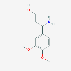 molecular formula C11H17NO3 B1587202 3-Amino-3-(3,4-dimethoxyphenyl)propan-1-ol CAS No. 201408-35-7