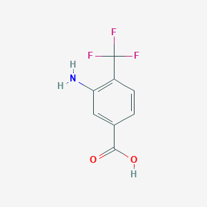 molecular formula C8H6F3NO2 B158721 3-Amino-4-(trifluoromethyl)benzoic acid CAS No. 125483-00-3