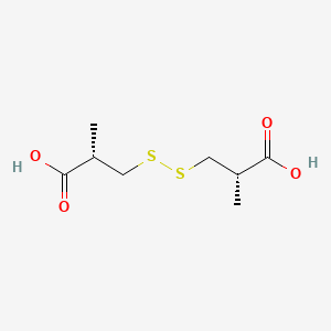molecular formula C8H14O4S2 B1587213 3,3'-Disulfanediylbis((2S)-2-methylpropanoic) acid CAS No. 65134-74-9