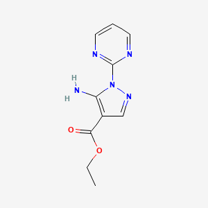 ethyl 5-amino-1-(pyrimidin-2-yl)-1H-pyrazole-4-carboxylate