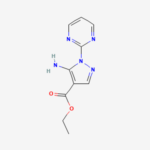 molecular formula C10H11N5O2 B1587215 ethyl 5-amino-1-(pyrimidin-2-yl)-1H-pyrazole-4-carboxylate CAS No. 91129-95-2