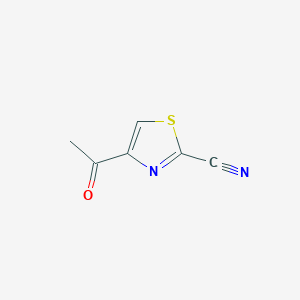 molecular formula C6H4N2OS B158724 4-Acetyl-2-cyanothiazole CAS No. 135450-46-3