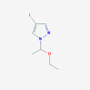 molecular formula C7H11IN2O B1587241 1-(1-乙氧基乙基)-4-碘-1H-吡唑 CAS No. 575452-22-1