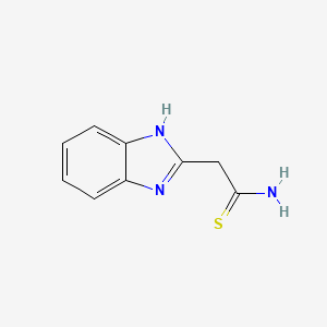 molecular formula C9H9N3S B1587251 2-(1H-Benzo[D]imidazol-2-YL)ethanethioamide CAS No. 61689-98-3