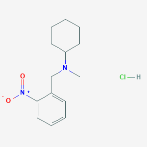molecular formula C14H21ClN2O2 B1587258 N-Cyclohexyl-N-methyl-2-nitrobenzylamine monohydrochloride CAS No. 31611-42-4