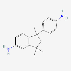 molecular formula C18H22N2 B1587260 1-(4-Aminophenyl)-2,3-dihydro-1,3,3-trimethyl-1H-inden-5-amine CAS No. 54628-89-6