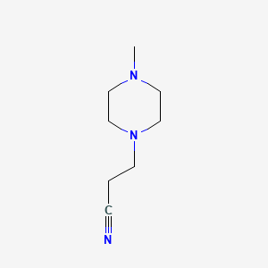 molecular formula C8H15N3 B1587268 3-(4-甲基哌嗪-1-基)丙腈 CAS No. 4491-92-3