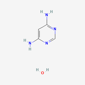 molecular formula C4H8N4O B1587274 pyrimidine-4,6-diamine;hydrate CAS No. 77709-02-5