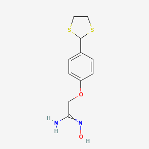 2-[4-(1,3-Dithiolan-2-yl)phenoxy]acetamidoxime