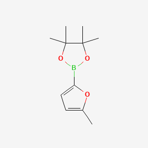 molecular formula C11H17BO3 B1587288 4,4,5,5-Tetramethyl-2-(5-methylfuran-2-yl)-1,3,2-dioxaborolane CAS No. 338998-93-9