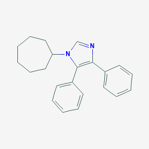molecular formula C22H24N2 B158729 1-Cycloheptyl-4,5-diphenylimidazole CAS No. 133657-06-4