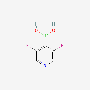 molecular formula C5H4BF2NO2 B1587292 (3,5-二氟吡啶-4-基)硼酸 CAS No. 956003-87-5