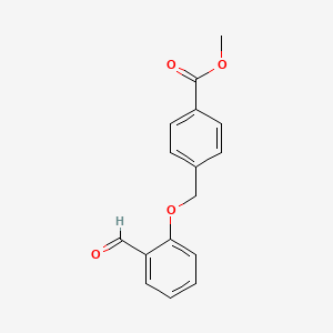 molecular formula C16H14O4 B1587294 4-(2-甲酰基苯氧基甲基)-苯甲酸甲酯 CAS No. 351335-29-0