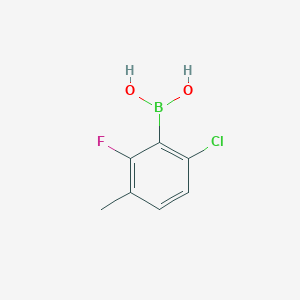 molecular formula C7H7BClFO2 B1587299 2-氯-6-氟-5-甲基苯硼酸 CAS No. 352535-86-5