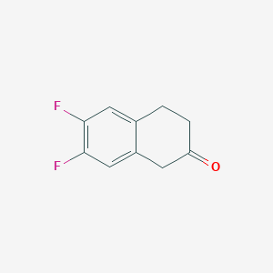 molecular formula C10H8F2O B1587300 6,7-Difluoro-2-tetralone CAS No. 552321-02-5