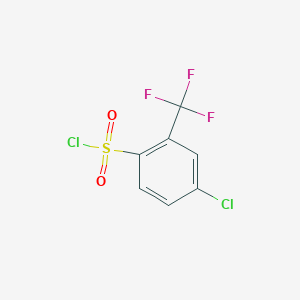 molecular formula C7H3Cl2F3O2S B1587301 4-Chloro-2-(trifluoromethyl)benzene-1-sulfonyl chloride CAS No. 54090-42-5